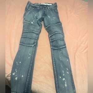 Men’s Blue Distressed Jeans